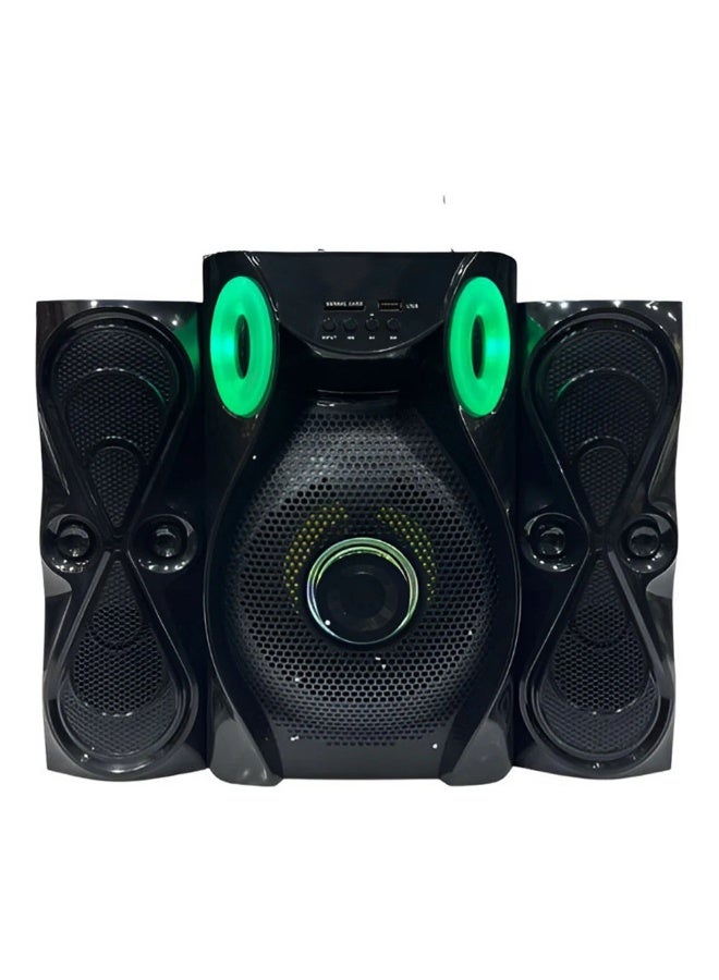 بوينت مكبر صوت للكمبيوتر مع اتصال بلوتوث - كابل AUX - منفذ بطاقة ذاكرة - منفذ USB وجهاز تحكم عن بعد PT-7000 - Image 2